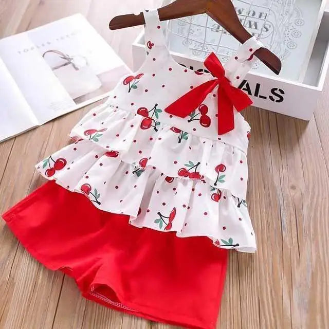 Summer Bow T-Shirt Set - BD153 / 2T