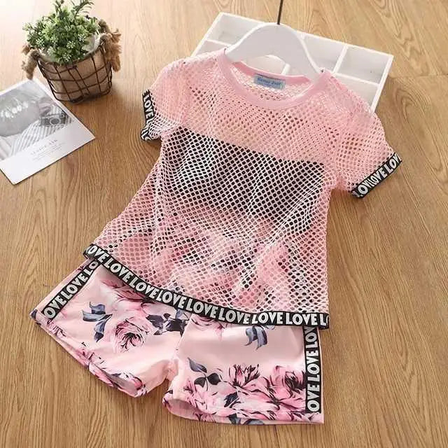 Summer Bow T-Shirt Set - Red BZ031 / 2T