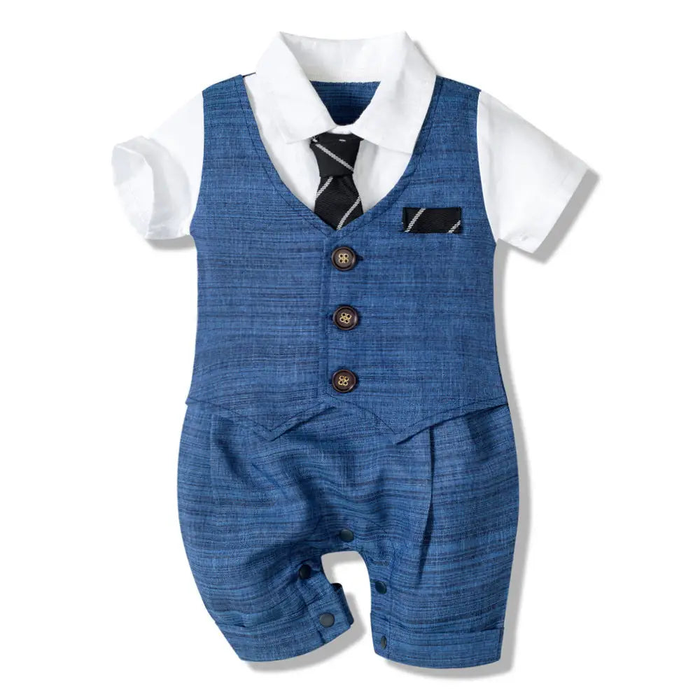 Summer Gent Jumpsuit - Baby Boy - Blue / 59cm