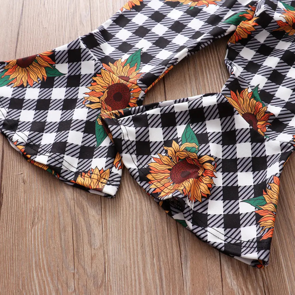 SunnyPlaid Kids 3-Piece Autumn Set