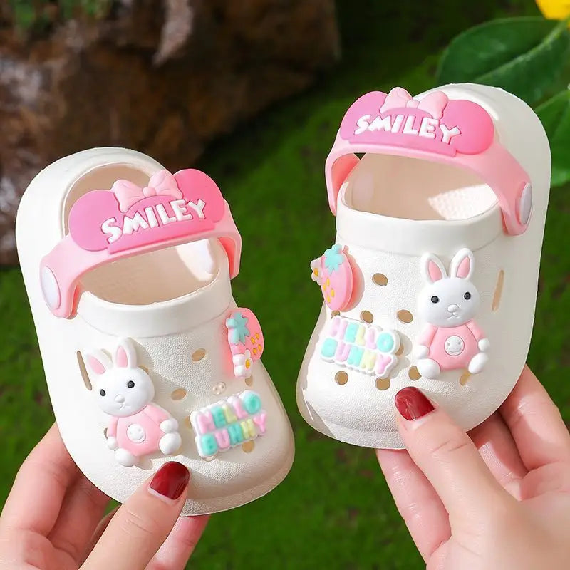 SunnySteps Kids Soft Non-Slip Summer Sandals - White / 120