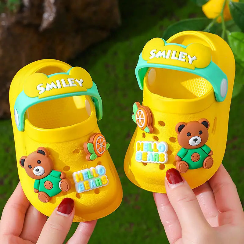SunnySteps Kids Soft Non-Slip Summer Sandals - Yellow / 120