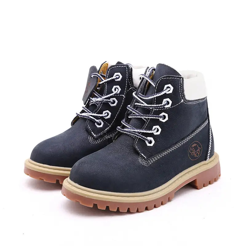 SunnyStride Kids’ Large Martin Boots - Blue single / 21