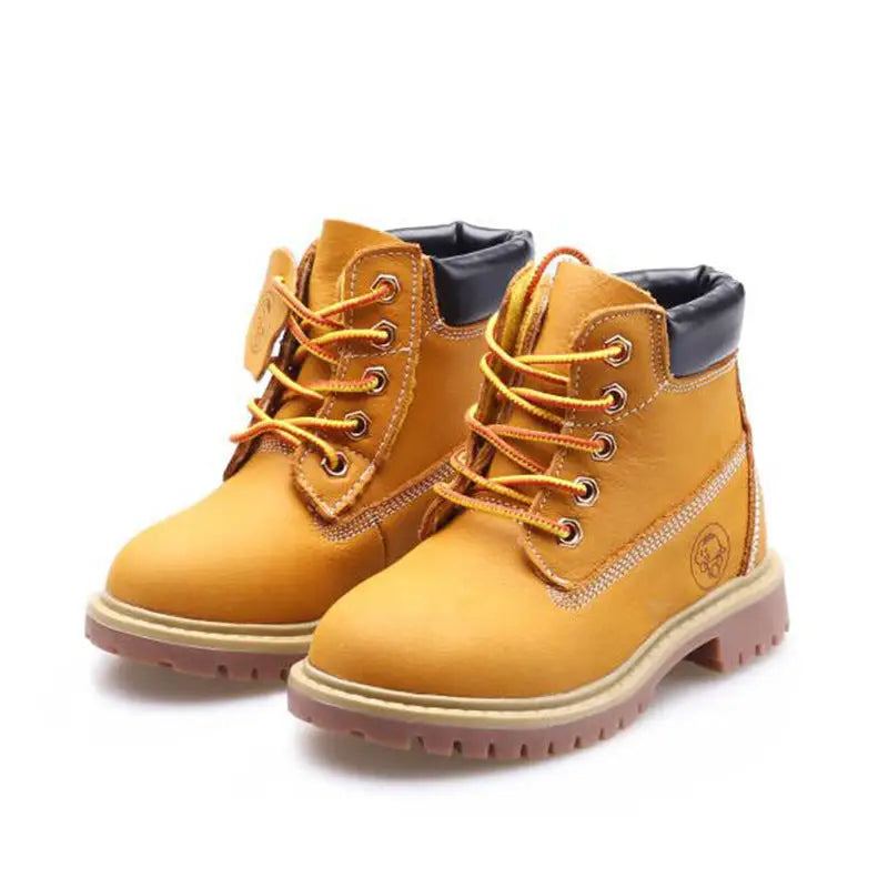 SunnyStride Kids’ Large Martin Boots - Yellow sheet / 21
