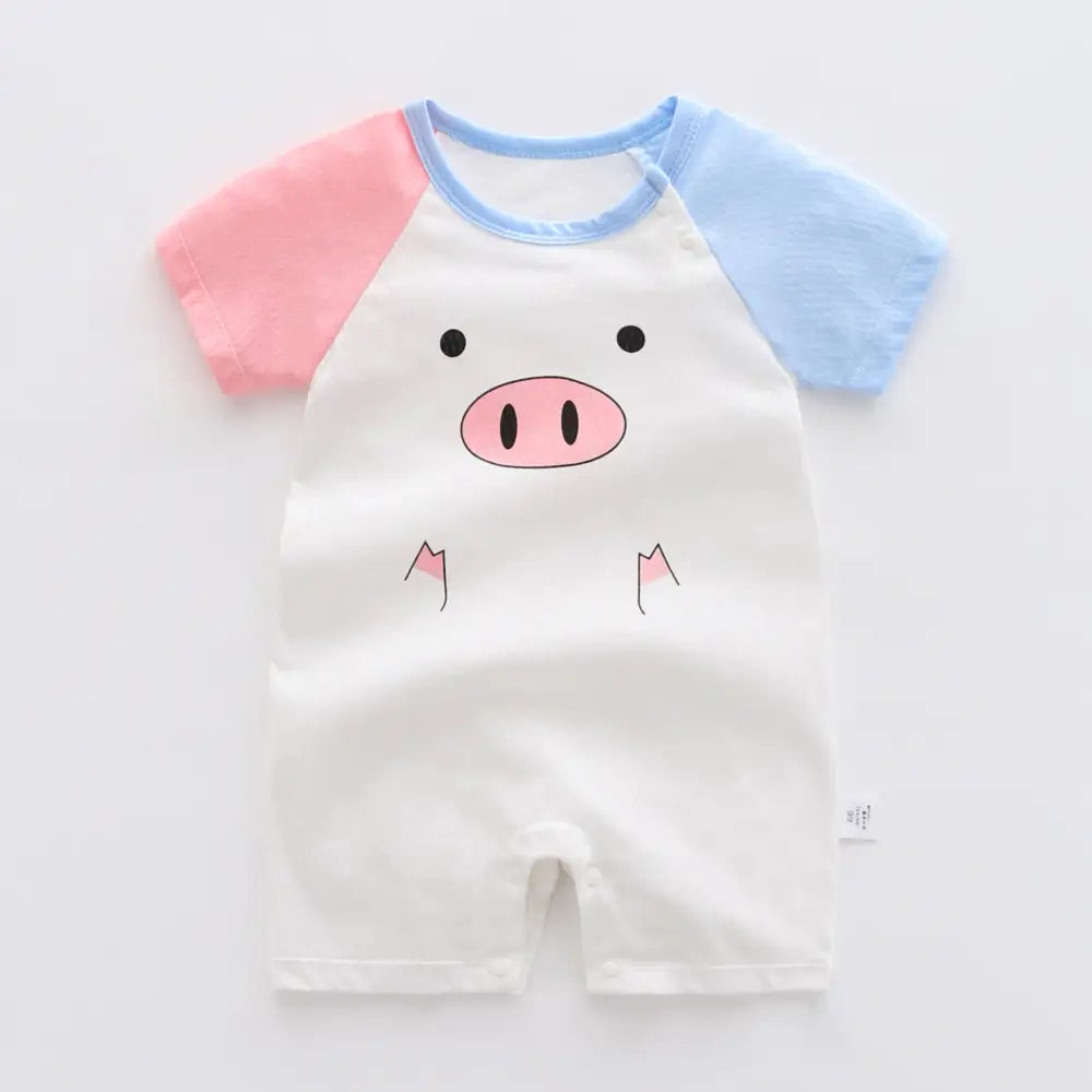 SunnyTots Pure Cotton Baby Romper - White / 66cm