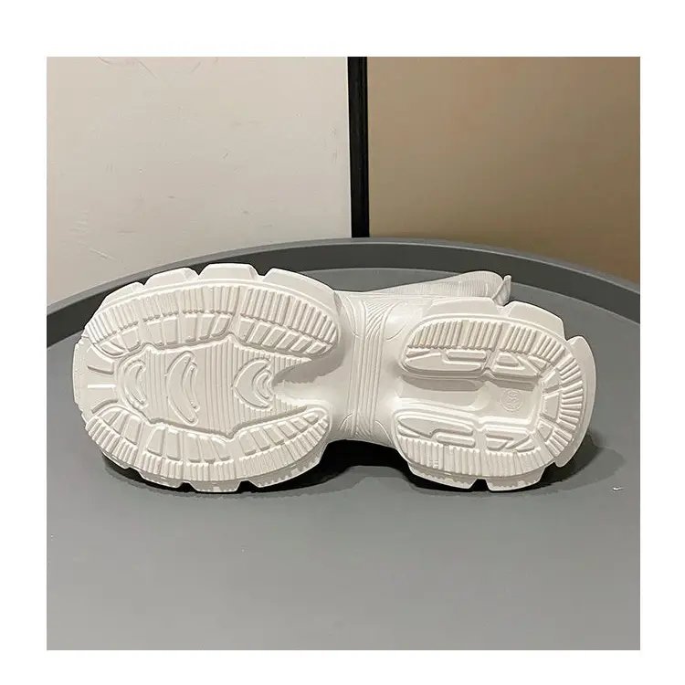 Sweet Tube White High Heel Round Toe Sponge Cake Platform Shoes