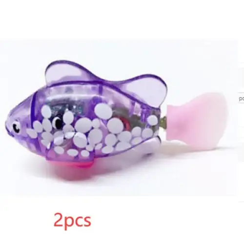SwimPets: Electric Fish Toy for Cats & Dogs - Spot purple / 2PCS