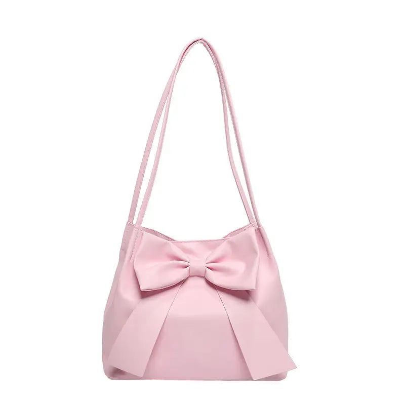 Synthetic Leather Three-Dimensional Pocket Bow Square Bag