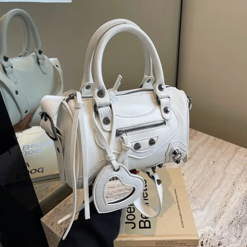 TasselRivet Crossbody Bag