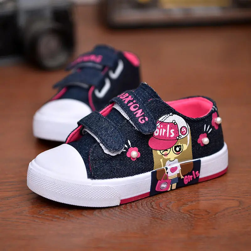 TexTots Canvas Sneakers - Dark Blue / 21