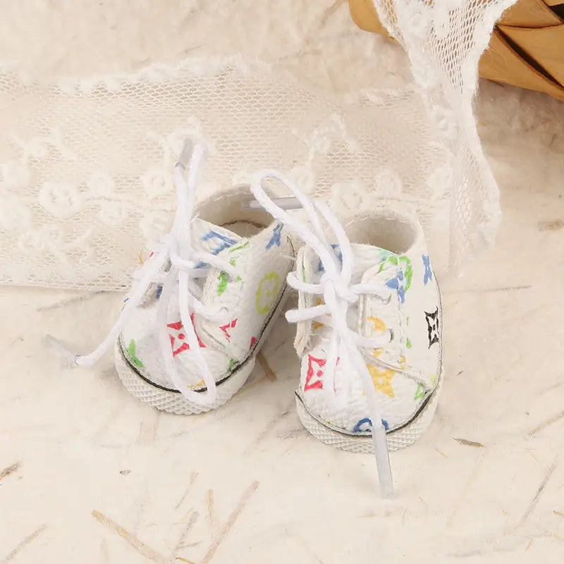 The Monsters Labubu Vinyl Blind Box Clothes Collection White money shoes