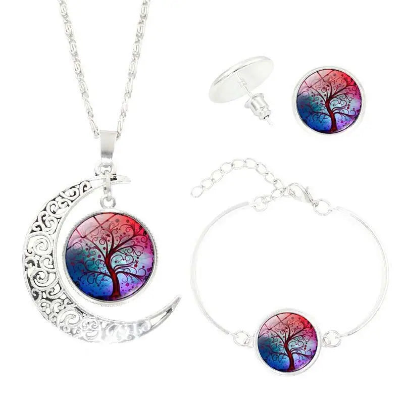 Time Gem Stud Earrings - B