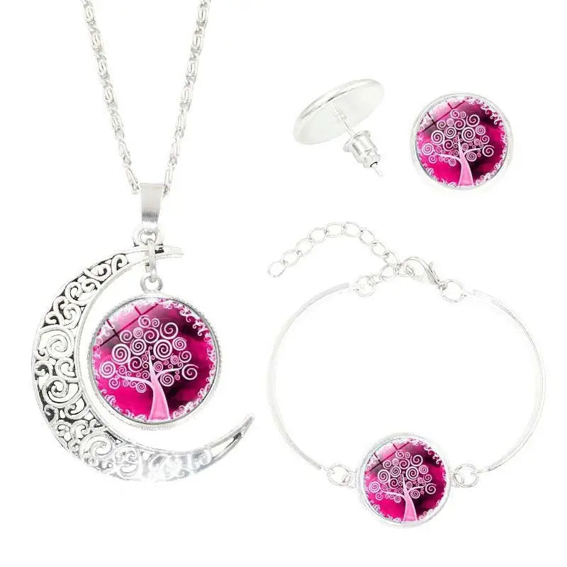 Time Gem Stud Earrings - C