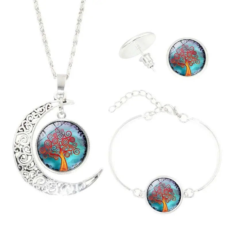 Time Gem Stud Earrings - D