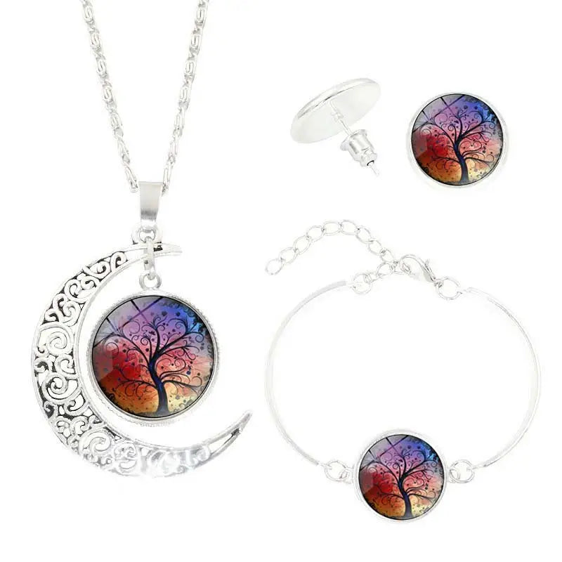 Time Gem Stud Earrings - H