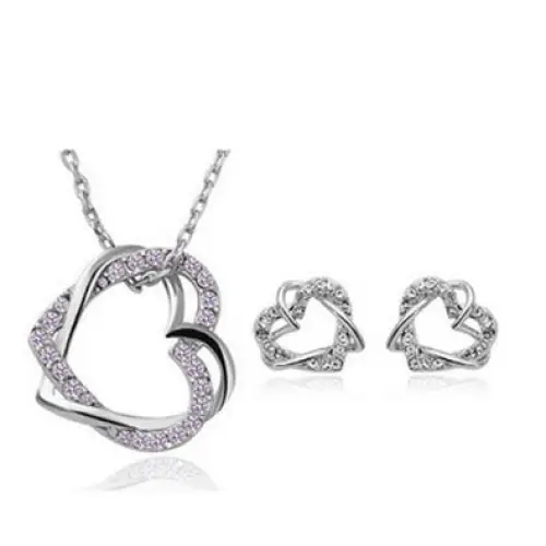 Timeless Love: Heart & Diamond Elegance