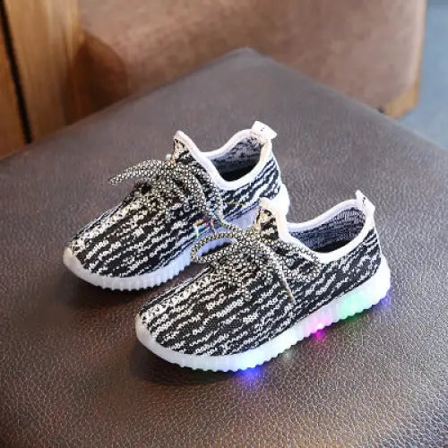 TinySteps Cozy Knit Sneakers - White / 31