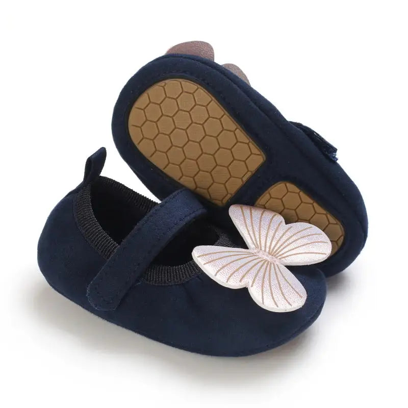 TinySteps: Soft & Breathable Baby Toddler Shoes - Blue Rubber Sole / Inner Length 11cm 28g