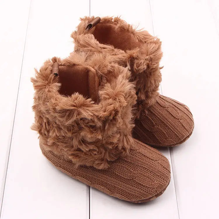 TinyToes: First Steps Baby Shoes - Brown / 11cm