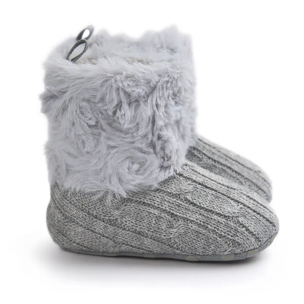 TinyToes: First Steps Baby Shoes - Gray / 12cm