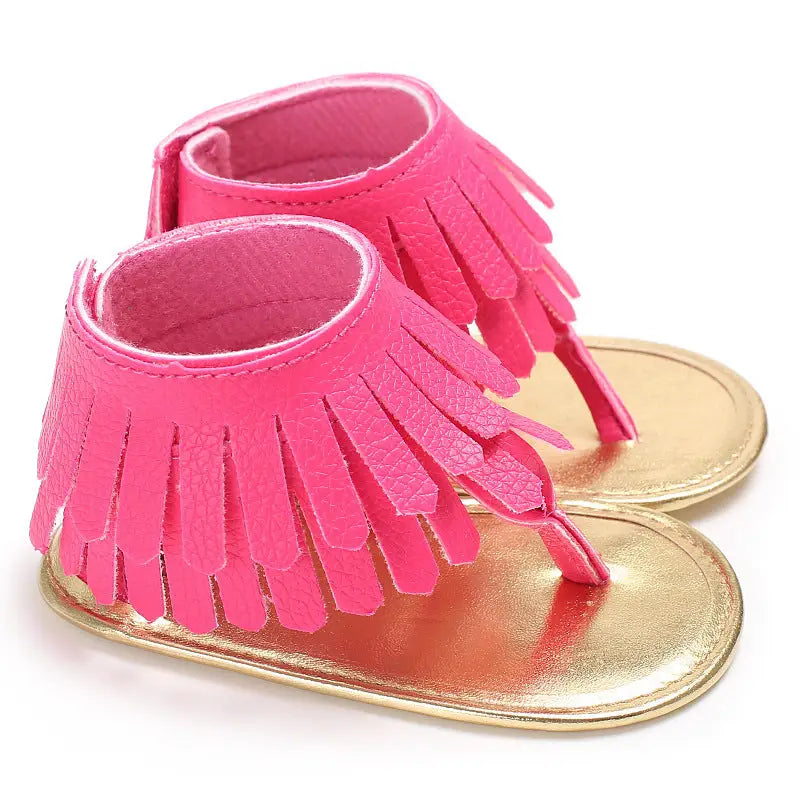 TinyToes Tassel Sandals - Multicolor Flip-Flop