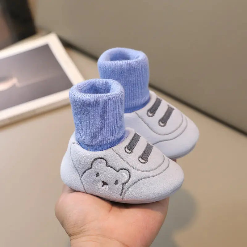 TinyTreads Non-Slip Baby Shoes - Blue / Inner Length 11cm