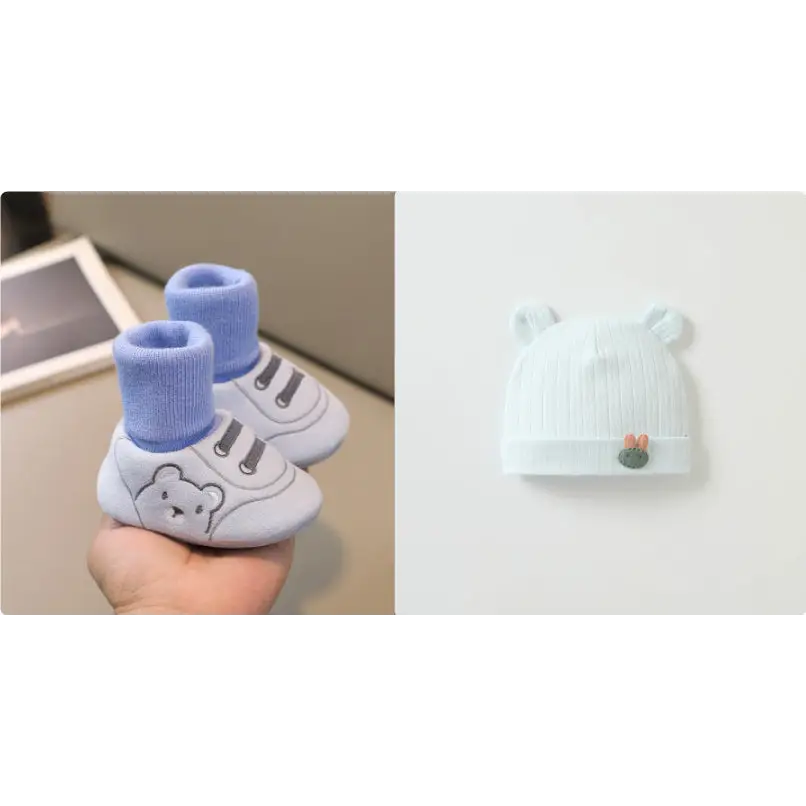 TinyTreads Non-Slip Baby Shoes - Blue set / Inner Length 11cm
