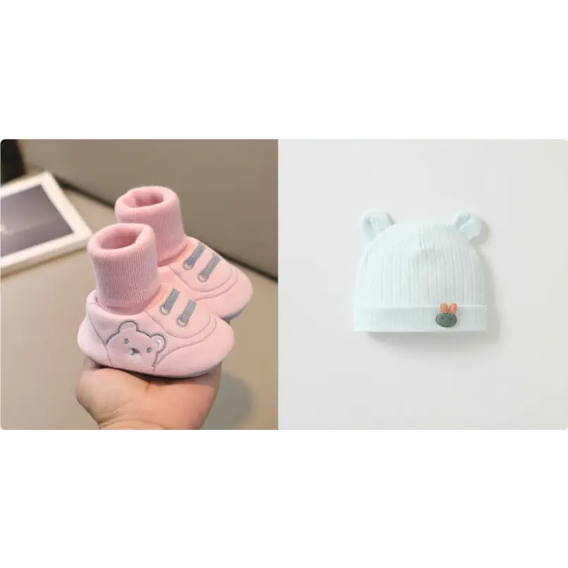 TinyTreads Non-Slip Baby Shoes - Pink set / Inner Length 11cm