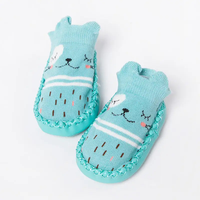 ToonTreads: Cute & Secure Baby Footwear - Blue / 14cm