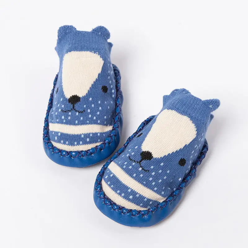 ToonTreads: Cute & Secure Baby Footwear - Navy Blue / 14cm