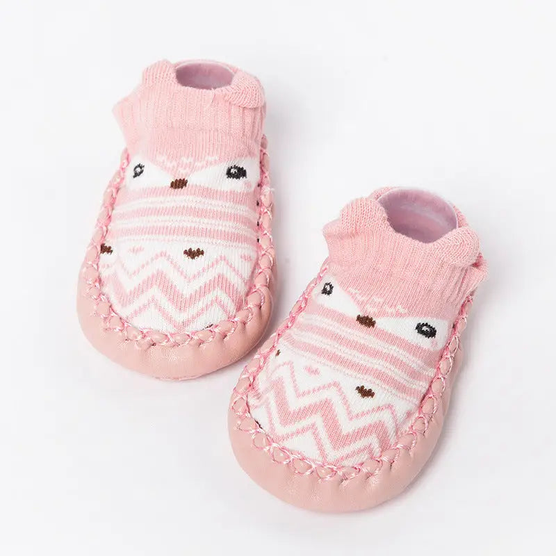 ToonTreads: Cute & Secure Baby Footwear - Pink / 13cm
