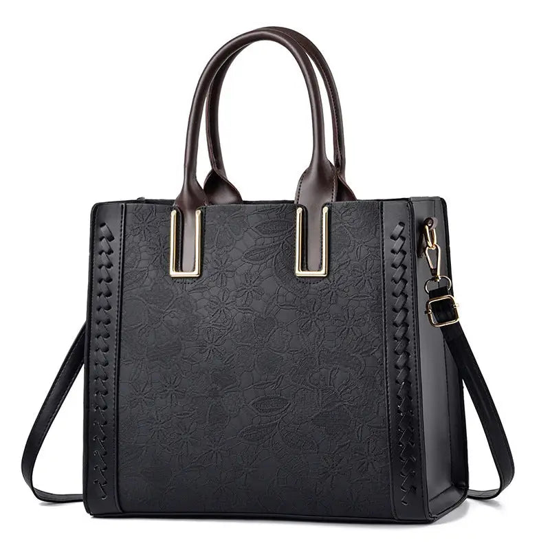 Top Handle Satchel Handbag with Adjustable Shoulder Strap