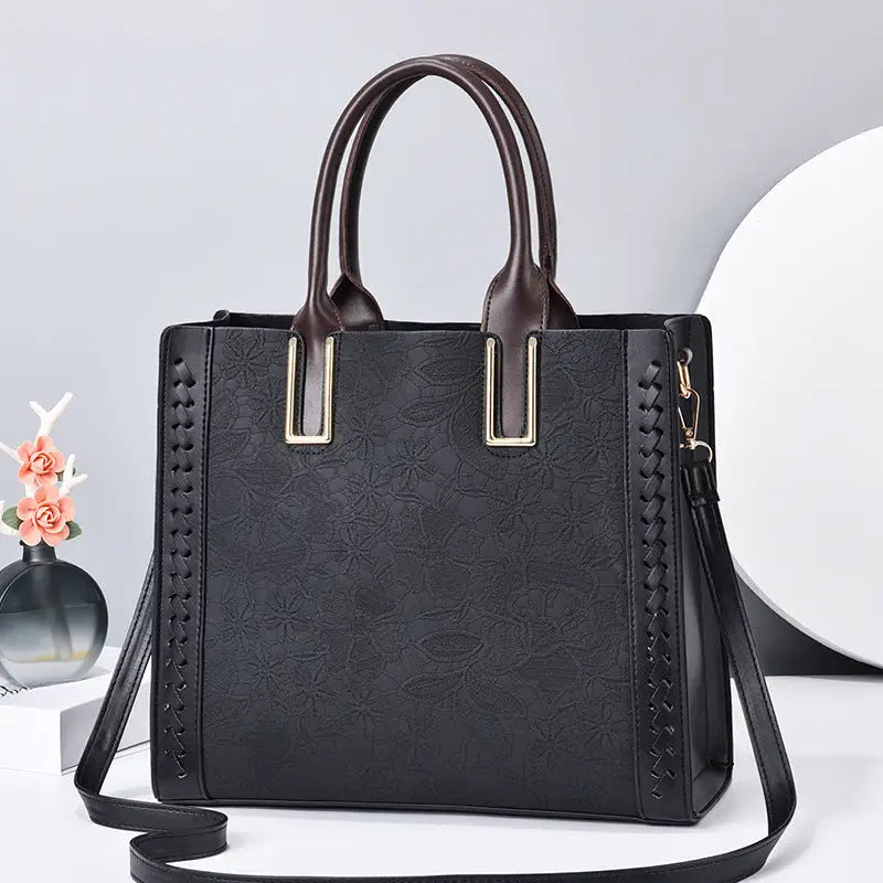 Top Handle Satchel Handbag with Adjustable Shoulder Strap