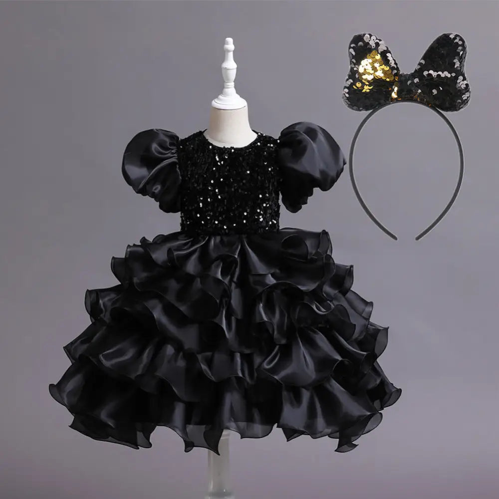 Tutu-tastic Birthday Dress - Black / 100cm