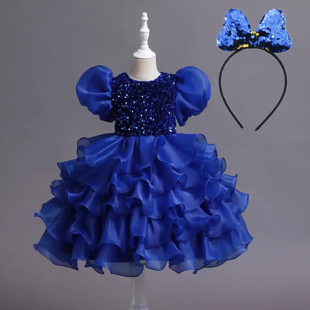 Tutu-tastic Birthday Dress - Blue / 100cm