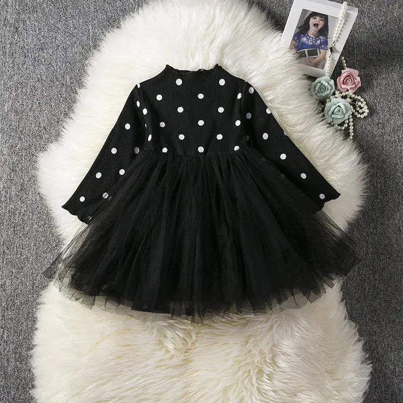 TutuLace Dress - Baby Girl - Black / 100cm