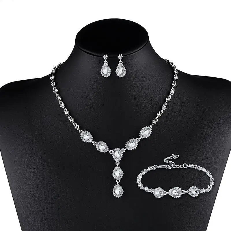 Twilight Sparkle: Zircon Bridal Jewelry Set