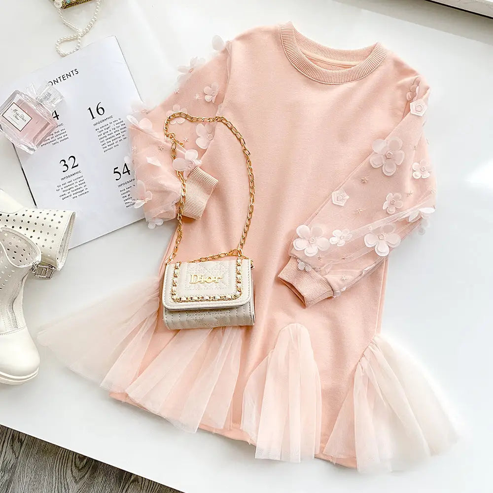 TwinkleTots Cozy Knit Sweater Dress