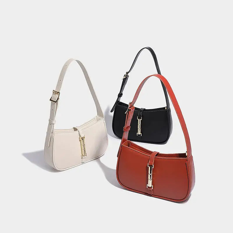 Two Layer Cowhide Leather Clamshell Handbag in Multiple Colors