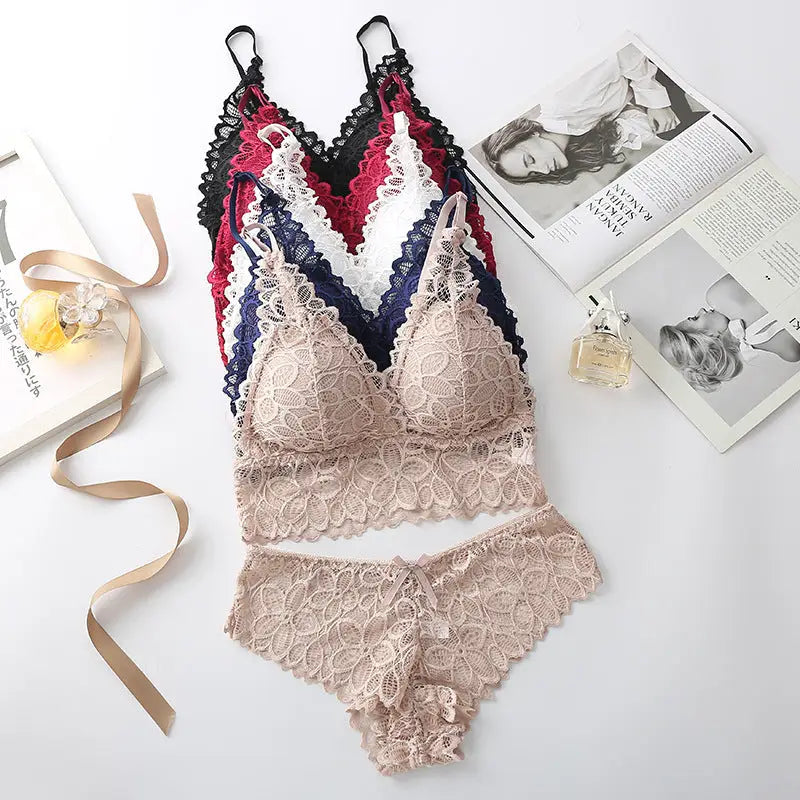 Two-piece lace underwear set
