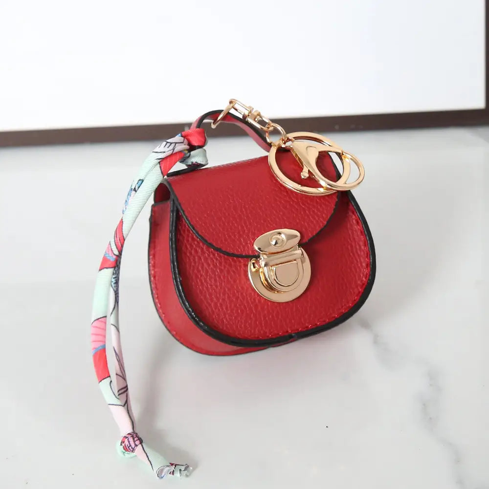 Ultra Light Unisex Solid Color Saddle Bag Multiple Color Options - Bright Red