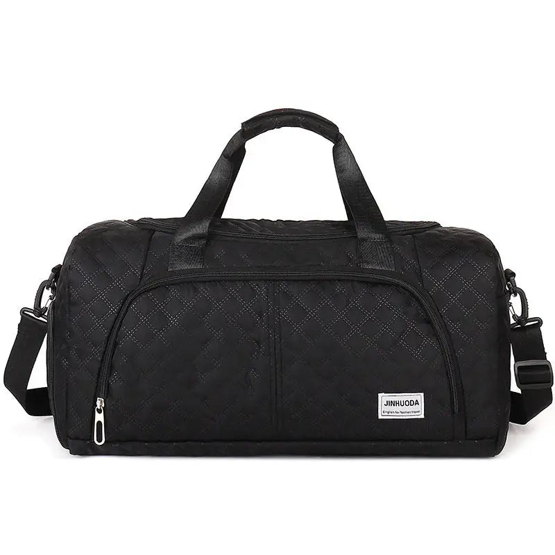 Unisex Oxford Cloth Travel Bag with Polyester Lining - Black