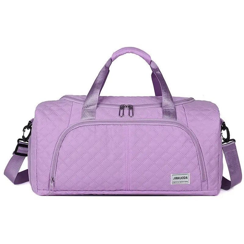 Unisex Oxford Cloth Travel Bag with Polyester Lining - Purple