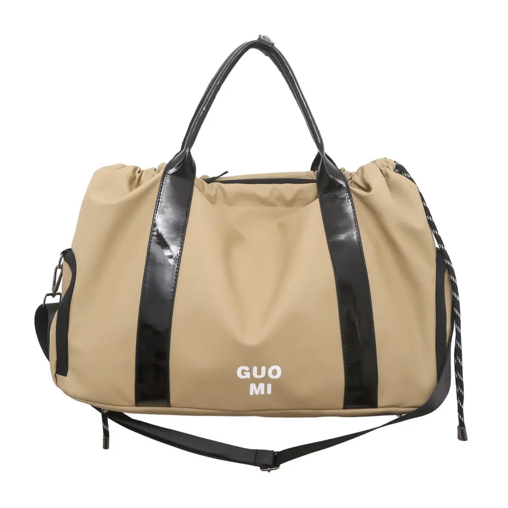 Unisex Ultra Light Oxford Cloth Travel Bag 20-35L Multiple Colors - Khaki