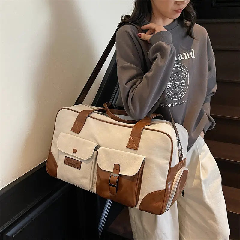 Urban Simplicity Oxford Cloth Travel Bag for Men and Women