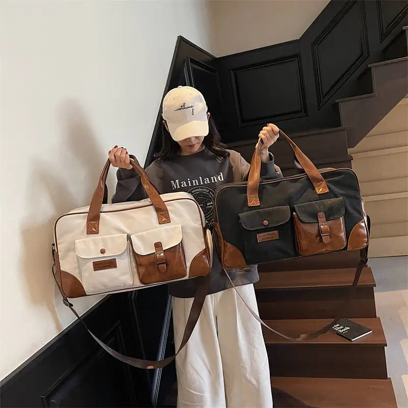 Urban Simplicity Oxford Cloth Travel Bag for Men and Women