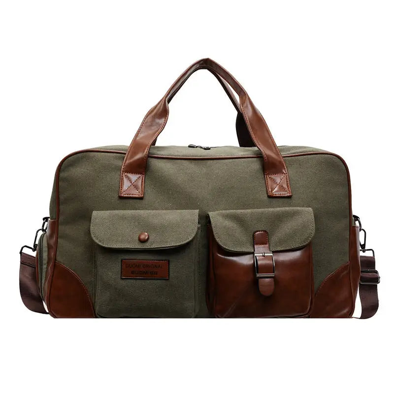 Urban Simplicity Oxford Cloth Travel Bag for Men and Women - Green