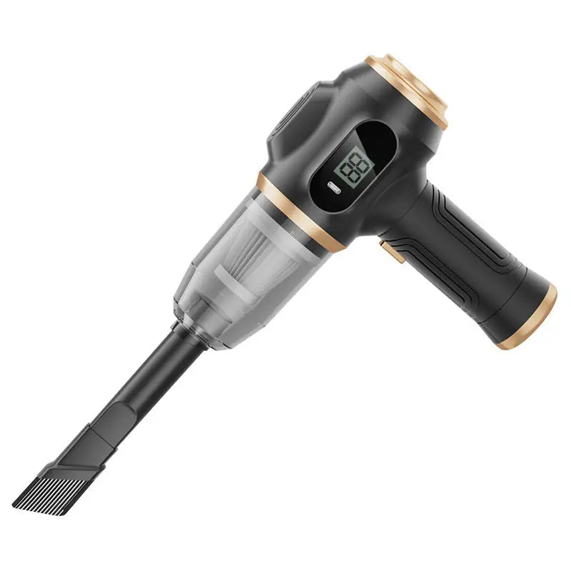 USB Digital Display Dual Use Blower and Suction Device Black