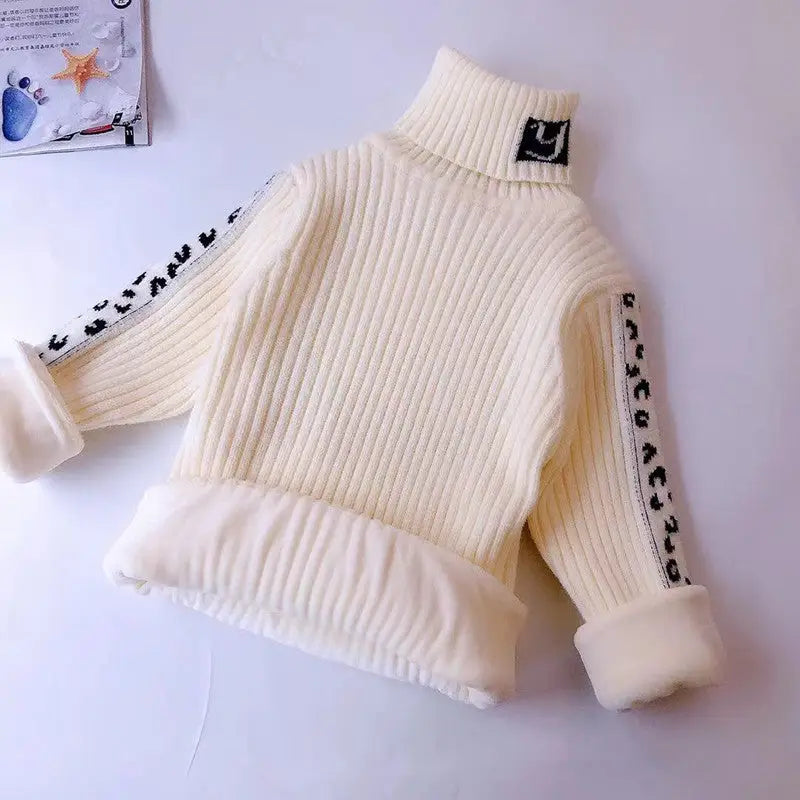 Velvet Leopard Print Padded Autumn/Winter Women’s Wear - White without velvet / 110cm
