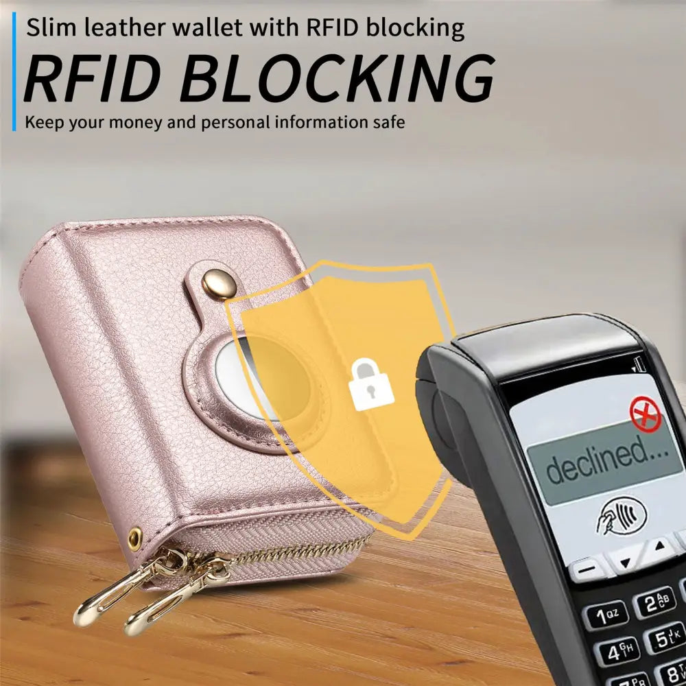Waterproof PU Anti-Theft Unisex Wallet with Carbon Fiber Pattern
